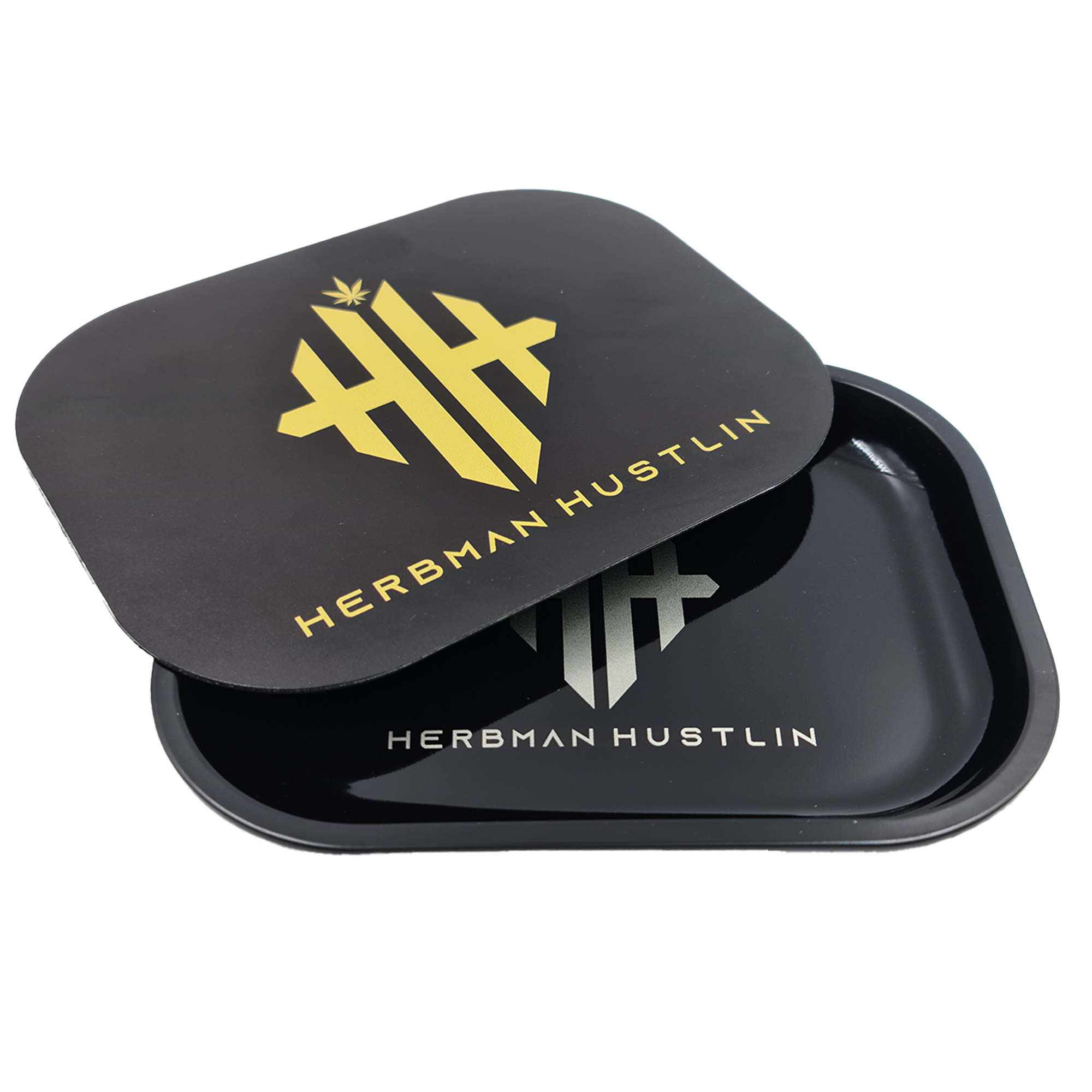 Herbman Hustlin Monogram Magnetic Tray - Black/Gold