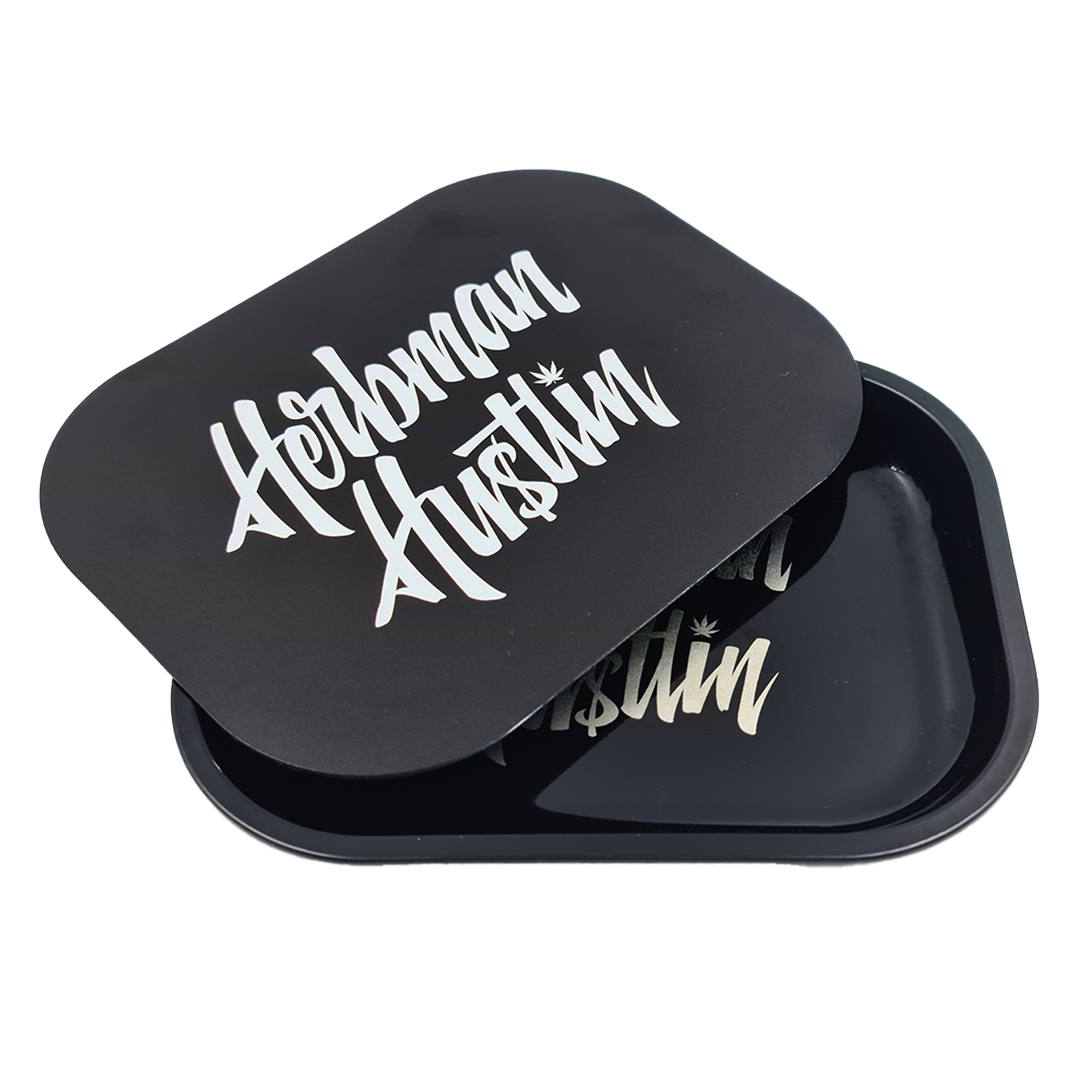 Herbman Hustlin Script Magnetic Tray - Black/White